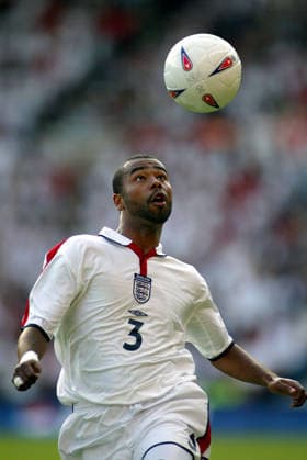 England V Slovakia, UEFA European Championships Qualifying Match Ashley Cole of England on the ball during the UEFA European Championships Qualifying Match match between England and Slovakia at Riverside Stadium on June 11, 2003 in Middlesbrough, England. Middlesbrough Riverside Stadium England United Kingdom Copyright: xAllstarxPicturexLibraryxLtdx