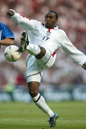 England V Slovakia, UEFA European Championships Qualifying Match Darius Vassell of England during the UEFA European Championships Qualifying Match match between England and Slovakia at Riverside Stadium on June 11, 2003 in Middlesbrough, England. Middlesbrough Riverside Stadium England United Kingdom Copyright: xAllstarxPicturexLibraryxLtdx