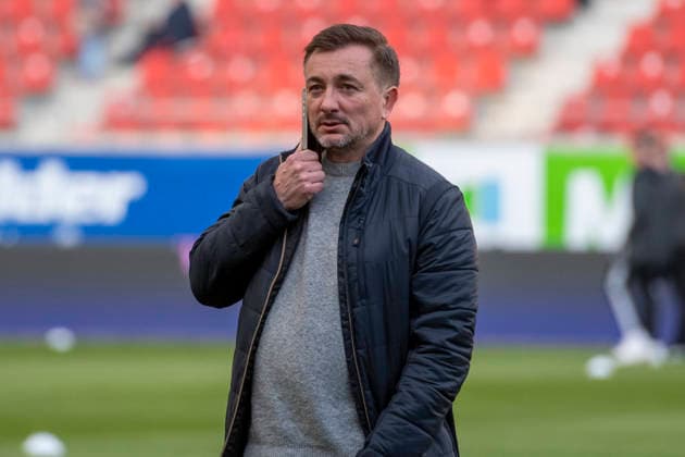Regionalliga Nordost Season 25 26 Hallescher FC vs FSV Zwickau Halle, Germany 20 March 2026 In the picture Sports Director Daniel Meyer Halle Halle Saale Leuna Chemie Stadium Saxony Anhalt Germany