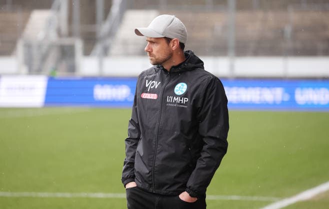 21 03 2026, Germany, Stuttgart, Soccer Regionalliga Südwest, SV Stuttgarter Kickers vs KSV Hessen Kassel, Kickers coach Marco Wildersinn
