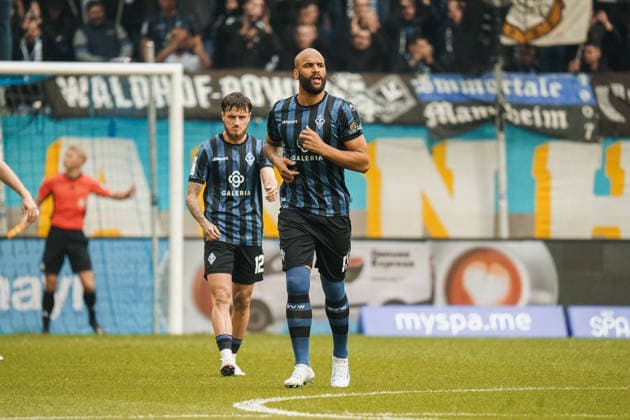 Germany Soccer 3 Liga 2025 2026 , Matchday 30 SV Waldhof Mannheim vs FC Erzgebirge Aue Carl Benz Stadion Mannheim Terrence Boyd SV Waldhof Mannheim, 13 free images Copyright: xBennetxLongx