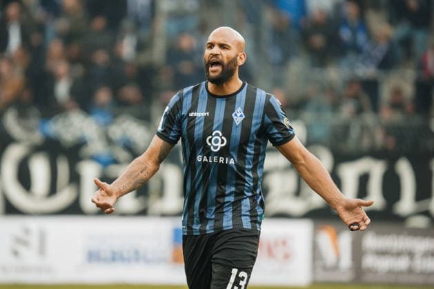 Germany Soccer 3 Liga 2025 2026 , 30 Matchday SV Waldhof Mannheim vs FC Erzgebirge Aue Carl Benz Stadion Mannheim Terrence Boyd SV Waldhof Mannheim, 13 Gesture, gesture, facial expression, portrait, cutout Copyright: xBennetxLongx
