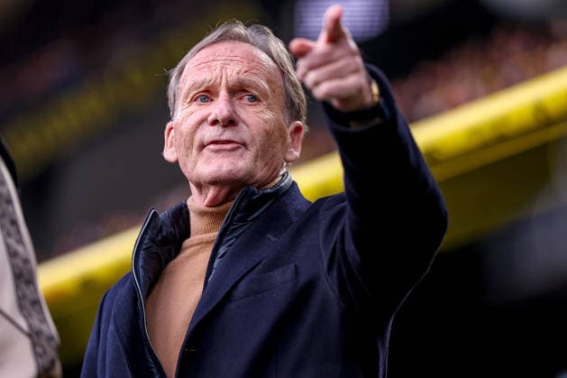 21 03 2026, Football, Borussia Dortmund Hamburger SV, 1 Fußball Bundesliga, 27 Matchday, Signal Iduna Park, Season 2025 2026 President Hans Joachim Watzke BVB jw shows gesticulating gestures to the front DFB regulations prohibit any use of photographs as image sequences and or quasi video North Rhine-Westphalia Germany