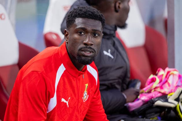 AUSTRIA - GHANA Derrick Luckassen of Ghana and Pafos during the friendly football match ahead of FIFA World Cup, WM, Weltmeisterschaft, Fussball 2026 WM, Weltmeisterschaft, Fussball WM, Weltmeisterschaft, Fussball between Austria and Ghana, matchday 11. Ernst Happel Stadium, Stadion, Vienna, Austria, March 27, 2026. Photo by Branislav Racko Copyright: xx 080A3985