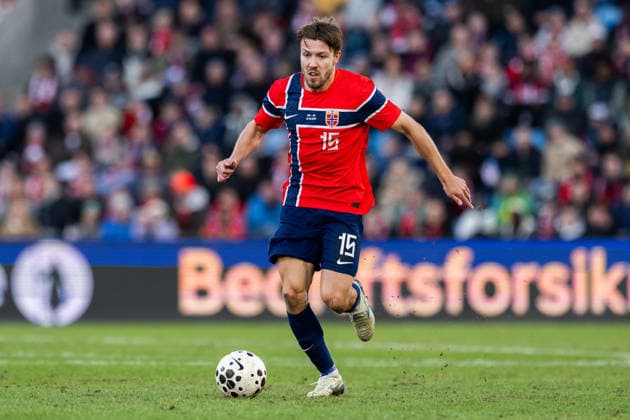 260331 Fredrik AndrÃ Bjorkan of Norway during the international friendly football match between Norway and Switzerland on March 31, 2026 in Oslo Photo Vegard Grott BILDBYRAN kod VG VG0915 bbeng fotboll football soccer fotball träningslandskamp privatlandskamp landskamp international friendly norge norway schweiz switzerland sveits  Copyright: VEGARDxGRoTT BB260331VG046