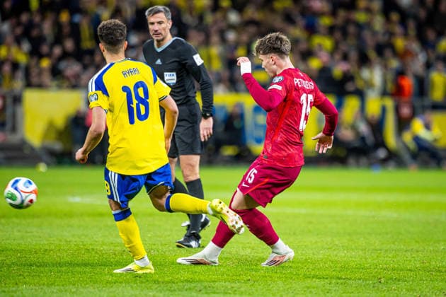 31.03.2026 SZTOKHOLM, STRAWBERRY ARENA, PILKA NOZNA (FOOTBALL) ELIMINACJE MISTRZOSTW SWIATA FIFA 2026 ( FIFA World Cup, WM, Weltmeisterschaft, Fussball 26 UEFA Qualifiers ) FINAL BARAZY SZWECJA - POLSKA ( SWEDEN - POLAND ) NZ OSKAR PIETUSZEWSKI FOTO LUKASZ SKWIOT CYFRASPORT NEWSPIX.PL --- Newspix.pl  20260331CSLS0091