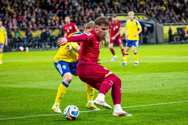 31.03.2026 SZTOKHOLM, STRAWBERRY ARENA, PILKA NOZNA (FOOTBALL) ELIMINACJE MISTRZOSTW SWIATA FIFA 2026 ( FIFA World Cup, WM, Weltmeisterschaft, Fussball 26 UEFA Qualifiers ) FINAL BARAZY SZWECJA - POLSKA ( SWEDEN - POLAND ) NZ OSKAR PIETUSZEWSKI FOTO LUKASZ SKWIOT CYFRASPORT NEWSPIX.PL --- Newspix.pl  20260331CSLS0093