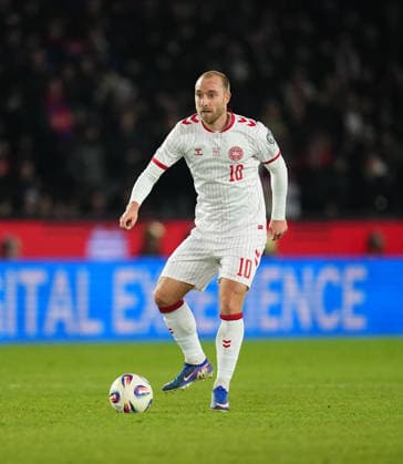 Christian Eriksen Denmark controls the ball during Czechia and Denmark, Final FIFA World Cup Qualification, at epet ARENA Stadium, Prague, Czechia on March 31, 2026 Thor Wegner DeFodi Images Photo by DeFodi Images