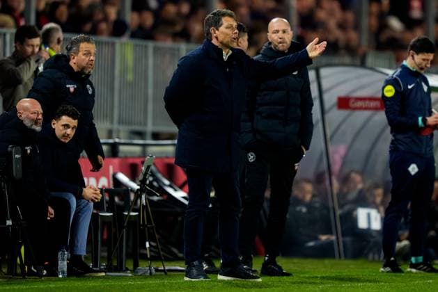 ALMERE , 03-04-2026 , Yanmar stadium , season 2025 2026 , Dutch Keuken Kampioen Divisie football , match between Almere City and TOP Oss , Picture shows Almere City FC coach Jeroen Rijsdijk Almere City - TOP Oss  x202819267x Copyright: