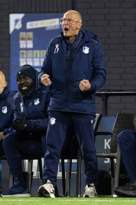 EINDHOVEN , 03-04-2026 , Jan Louwers Stadium , season 2025 2026 , Dutch Keukenkampioendivisie football , FC Eindhoven - De Graafschap , Picture shows FC Eindhoven coach Jan Poortvliet during the match FC Eindhoven - De Graafschap Eindhoven - Graafschap  x202820569x Copyright: