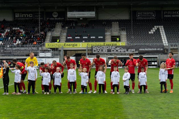 04 04 2026, xwppx, Soccer Regionalliga Suedwest, SV Sandhausen SG Sonnenhof Grossaspach v l Team Grossaspach DFL DFB REGULATIONS PROHIBIT ANY USE OF PHOTOGRAPHS as IMAGE SEQUENCES and or QUASI VIDEO Sandhausen