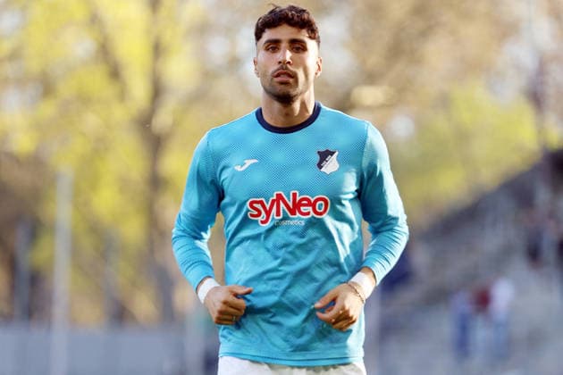 07 04 2026, xrekx, Fußball 3 Liga, SV Waldhof Mannheim TSG Hoffenheim U23 v l Nader Jindaoui TSG 1899 Hoffenheim DFL DFB REGULATIONS PROHIBIT ANY USE OF PHOTOGRAPHS as IMAGE SEQUENCES and or QUASI VIDEO Mannheim