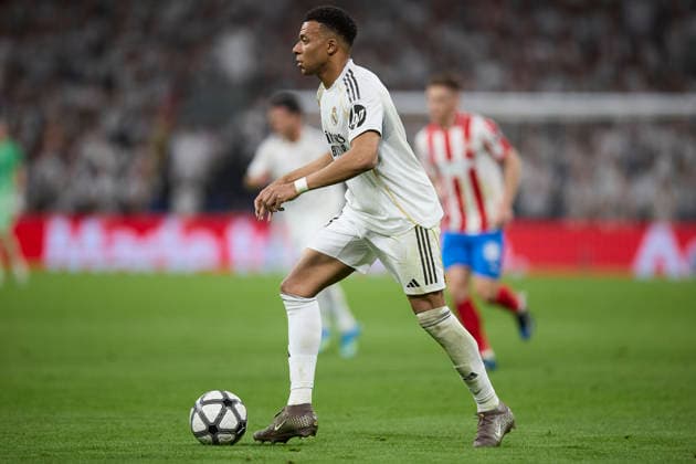 Kylian Mbappe Real Madrid CF controls the ball during the LaLiga EA Sports match between Real Madrid v Girona FC at Santiago BernabÃ u on April 10, 2026 in Madrid, Spain Photo by Manu Reino DeFodi Images