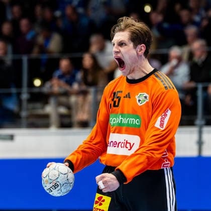 10 04 2026, GER, Handball, Men, Season 25 26, Daikin 1 Bl, 28 Matchday, ThSV Eisenach TSV Hannover Burgdorf Joel Birlehm TSV Hannover Burgdorf 99817 Eisenach Werner Assmann Halle Am Sportp Thueringen Germany