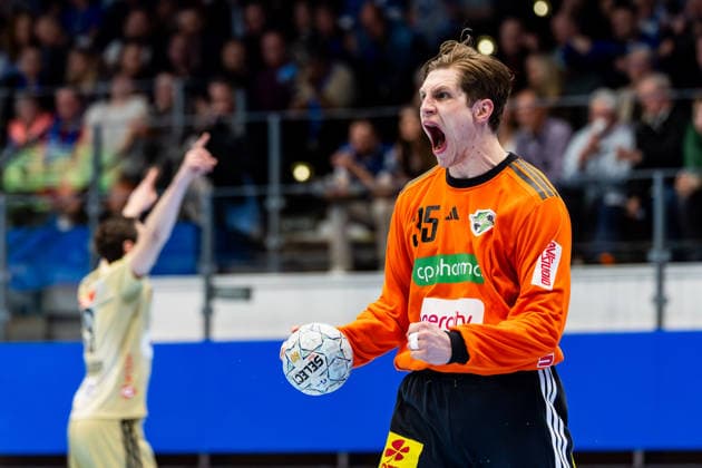 10 04 2026, GER, Handball, Men, Season 25 26, Daikin 1 Bl, 28 Matchday, ThSV Eisenach TSV Hannover Burgdorf Joel Birlehm TSV Hannover Burgdorf 99817 Eisenach Werner Assmann Halle Am Sportp Thueringen Germany