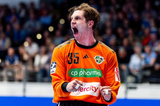 10 04 2026, GER, Handball, Men, Season 25 26, Daikin 1 Bl, 28 Matchday, ThSV Eisenach TSV Hannover Burgdorf Joel Birlehm TSV Hannover Burgdorf 99817 Eisenach Werner Assmann Halle Am Sportp Thueringen Germany