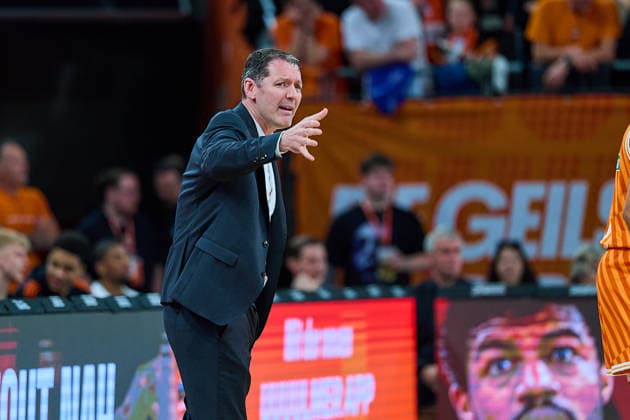 Ty Harrelson ratiopharm ulm, Head Coach GER, ratiopharm ulm vs BMA365 Bamberg Baskets, Basketball, Matchday 29, EasyCredit BBL, Season 2025 2026, 11 04 2026 GER, ratiopharm ulm vs BMA365 Bamberg Baskets, Basketball, Matchday 29, EasyCredit BBL, Season 2025 2026, 11 04 2026 New Ulm Copyright: xEibner-Pressefoto GeraldxOelze-dexStoppanyx EP_ODS
