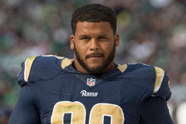 October 5, 2014: St. Louis Rams defensive tackle Aaron Donald (99) looks on during the NFL, American Football Herren, USA game between the St. Louis Rams and Philadelphia Eagles at Lincoln Financial Field in Philadelphia, Pennsylvania. The Eagles won 34-28. (Christopher Szagola Cal Media) Copyright: xChrisxSzagolax