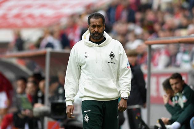 Trainer Daniel Thioune Werder Bremen looks on during the Bundesliga match between 1 FC Köln and SV Werder Bremen, RheinEnergieSTADION on April 12, 2026 in Köln, Germany Photo by Ralf Treese DeFodi Images Trainer Daniel Thioune Werder Bremen looks on during the Bundesliga match between 1 FC Köln and SV Werder Bremen at RheinEnergieSTADION on April 12, 2026 in Köln, Germany Photo by Ralf Treese DeFodi Images DFL regulations prohibit any use of photographs as image sequences and or quasi video Photo by Ralf Treese DeFodi Images