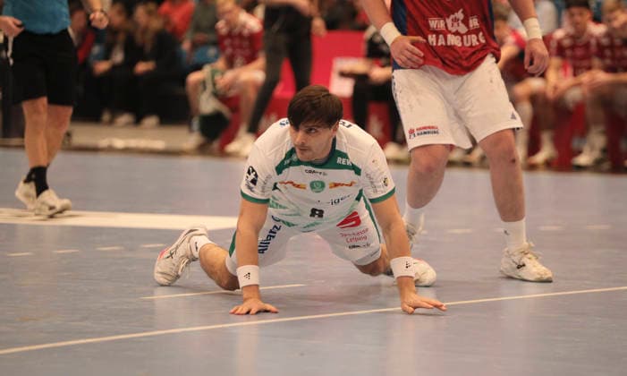 Photo skeptical face at Lucas Krzikalla Leipzig Handball Men 1 Bundesliga on Tue 10 02 2026 HSV Handball SC DHFK Leipzig
