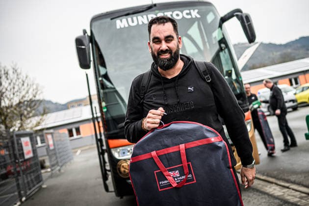 easycredit BBL Basketball Bundesliga 2025 2026 Catch-up match 23 Matchday 14 04 2026 Science City Jena vs Basketball Löwen Braunschweig Braunschweig coach Ramon Diaz Sanchez arrives at the Sparkassen Arena before the match
