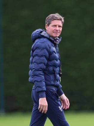 LONDON, ENGLAND, APRIL 15: Oliver Glasner Manager of Crystal Palace during the Crystal Palace Training Session on MD-1 ahead of the UEFA Conference league match between ACF Fiorentina v Crystal Palace FC at Crystal Palace Training Ground, London, England, on April 15. (Photo by Daniel Weir) Copyright: xDanielxWeir SportsxPressxPhotox Sportspressphoto_SPR130040