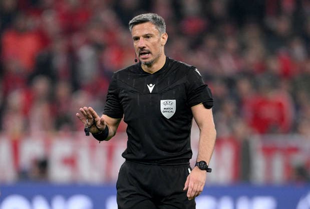 FOOTBALL CHAMPIONS LEAGUE SEASON 2025 2026 Quarter-final second leg 15 04 2026 FC Bayern Munich Real Madrid Referee Slavko Vincic SVN