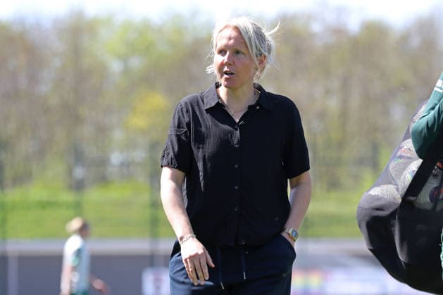 Google Pixel Women Bundesliga, RB Leipzig SV Werder Bremen 25 04 2026 Coach Friederike Fritzy Kromp Werder Bremen Football, Google Pixel Women Bundesliga, Season 2025 2026, 23 Matchday RB Leipzig vs SV Werder Bremen on 25 04 2026, Training Center Cottaweg, Leipzig DFB REGULATIONS PROHIBIT ANY USE OF PHOTOGRAPHS AS IMAGE SEQUENCES AND OR QUASI VIDEO Copyright: xBEAUTIFULxSPORTS JanxKaeferx