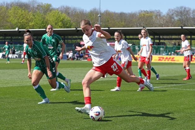 Google Pixel Frauen Bundesliga, RB Leipzig SV Werder Bremen 25 04 2026 Marlene Müller 27, RB Leipzig Fußball, Google Pixel Frauen Bundesliga, Saison 2025 2026, 23 Spieltag RB Leipzig vs SV Werder Bremen am 25 04 2026, Trainingszentrum Cottaweg, Leipzig DFB REGULATIONS PROHIBIT ANY USE OF PHOTOGRAPHS AS IMAGE SEQUENCES AND OR QUASI VIDEO Copyright: xBEAUTIFULxSPORTS JanxKaeferx