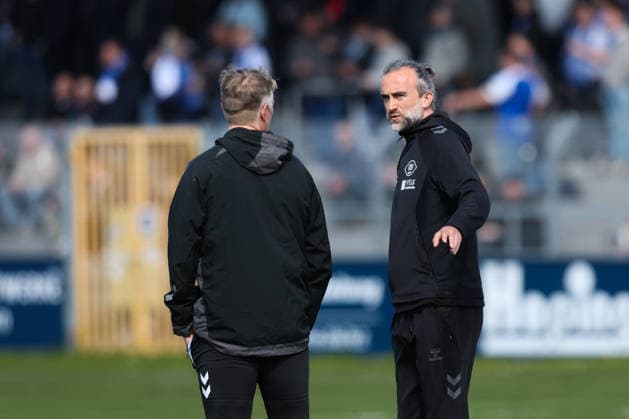 26 04 2026, Soccer, Men, Regionalliga Nord, Matchday 31, BSV Kickers Emden VfB Oldenburg Coach Dario Fossi VfB Oldenburg