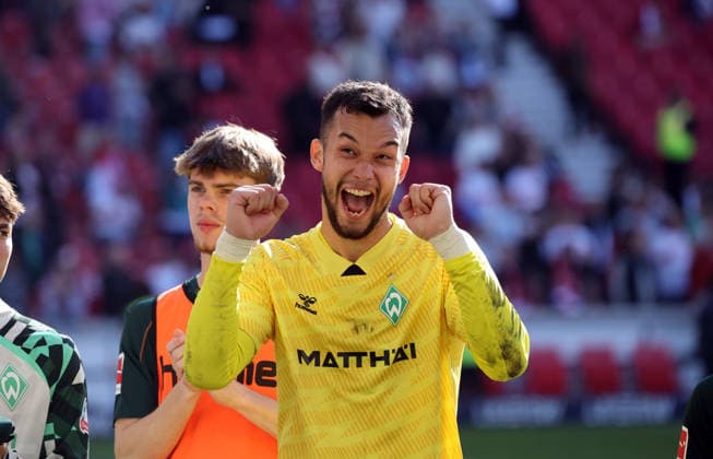 26 04 26 VfB Stuttgart SV Werder Bremen Germany, Stuttgart, 26 04 2026, Football, Bundesliga, Season 2025 2026, VfB Stuttgart SV Werder Bremen Mio Backhaus SV Werder Bremen
