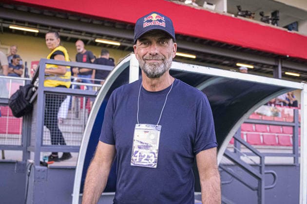 BRAGANCA PAULISTA, BRAZIL - APRIL 26: Jurgen Klopp, Head of the Red Bull Global Football Organisation looks on prior to a Brasileirao 2026 match between Bragantino and Palmeiras at Nabi Abi Chedid on April 26, 2026 in Braganca Paulista, Brazil. (Photo by Anderson Lira Sports Press Photo ) Copyright: xAndersonxLira SportsxPressxPhotox Sportspressphoto_SPR137624