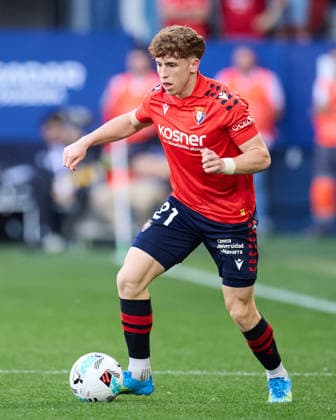 CA Osasuna v Sevilla FC - LaLiga EA Sports Victor Munoz of CA Osasuna in action during the LaLiga EA Sports match between CA Osasuna and Sevilla FC at El Sadar on April 26, 2026, in Pamplona, Spain. Pamplona El Sadar Navarra Spain RL_CAOvSEVFC_000047 Copyright: xRicardoxLarreinax