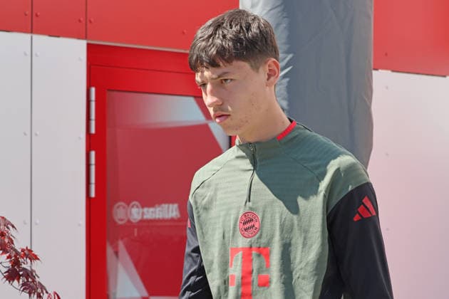 Filip Pavic, Portrait, Portrait, Football FC Bayern Munich final training before UEFA Champions League, against Paris Saint Germain 27 04 2026 Training ground, Säbenerstr PHOTO Mladen Lackovic LakoPress