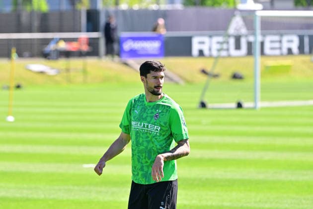 29 04 2026 Moenchengladbach Football, Men, Season 2025 2026, Training Borussia Moenchengladbach Tim Kleindienst Gladbach DFL regulations prohibit any use of photographs as image sequences and or quasi video Borussia Park NRW Germany