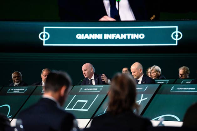 VANCOUVER, CANADA - APRIL 30: FIFA President Gianni Infantino speaks during the 76th FIFA Congress meeting at the Vancouver Convention Centre on April 30, 2026 in Vancouver, British Columbia, Canada. Copyright: xAmyxElle SPPx Sportspressphoto_SPR138732