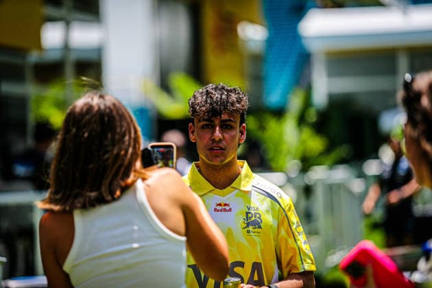 (41) Arvid Lindblad (GBR) - Visa Cash App Racing Bulls F1 Team - Racing Bulls VCARB03 - Red Bull Ford during the Formula 1 Crypto.com Miami Grand Prix 2026 at Miami International Autodrome in Miami Gardens, United States. Round 6 of the 2026 FIA Formula One World Championship, WM, Weltmeisterschaft held May 1-3, 2026. The Miami International Autodrome, located in the grounds of the Hard Rock Stadium, hosts the sixth round featuring the Sprint format. This event weekend features the F1 Sprint format, with a Sprint Shootout and Sprint Race in addition to the standard qualifying session and Grand Prix. Copyright: xAlessioxDexMarcox xAvens-images.com AvensImages IPAxSportx xipa-agency.netx xx IPA_74345980 IPA_Agency_IPA74345980