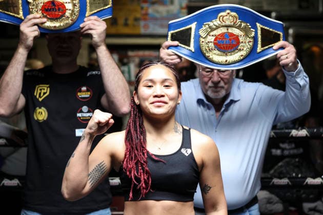 Boxing Boxing in the North, Waage, Hamburg, 30 04 2026 WBF World Championship Fai Phannarai GER Lena Venjacob GER Hamburg Germany