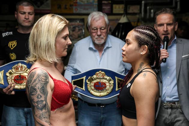 Boxing Boxing in the North, Waage, Hamburg, 30 04 2026 WBF World Championship Fai Phannarai GER Lena Venjacob GER Hamburg Germany
