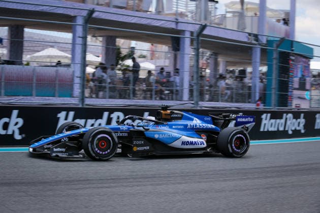 (23) Alexander Albon (THA) - Atlassian Williams F1 Team - Williams FW48 - Mercedes during the Formula 1 Crypto.com Miami Grand Prix 2026 at Miami International Autodrome in Miami Gardens, United States. Round 6 of the 2026 FIA Formula One World Championship, WM, Weltmeisterschaft held May 1-3, 2026. The Miami International Autodrome, located in the grounds of the Hard Rock Stadium, hosts the sixth round featuring the Sprint format. This event weekend features the F1 Sprint format, with a Sprint Shootout and Sprint Race in addition to the standard qualifying session and Grand Prix. Copyright: xAlessioxDexMarcox xAvens-images.com AvensImages IPAxSportx xipa-agency.netx xx IPA_74364201 IPA_Agency_IPA74364201