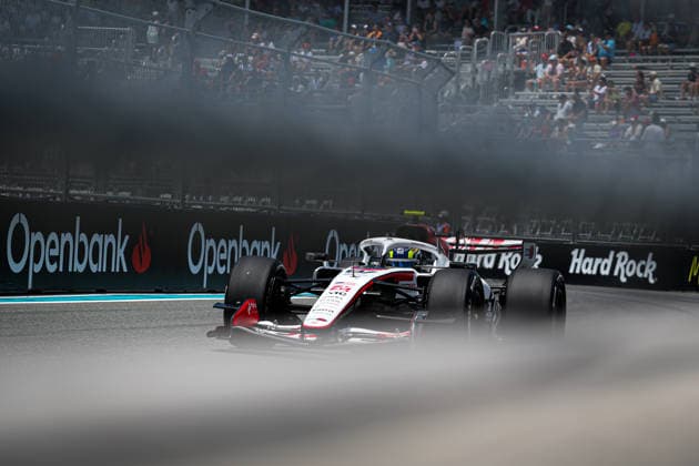 (87) Oliver Bearman (GBR) - TGR Haas F1 Team during the Formula 1 Crypto.com Miami Grand Prix 2026 at Miami International Autodrome in Miami Gardens, United States. Round 6 of the 2026 FIA Formula One World Championship, WM, Weltmeisterschaft held May 1-3, 2026. The Miami International Autodrome, located in the grounds of the Hard Rock Stadium, hosts the sixth round featuring the Sprint format. This event weekend features the F1 Sprint format, with a Sprint Shootout and Sprint Race in addition to the standard qualifying session and Grand Prix.  Copyright: xAlessioxDexMarcox xAvens-images.com AvensImages IPAxSportx xipa-agency.netx xx IPA_74364525 IPA_Agency_IPA74364525