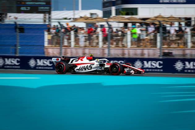 (87) Oliver Bearman (GBR) - TGR Haas F1 Team during the Formula 1 Crypto.com Miami Grand Prix 2026 at Miami International Autodrome in Miami Gardens, United States. Round 6 of the 2026 FIA Formula One World Championship, WM, Weltmeisterschaft held May 1-3, 2026. The Miami International Autodrome, located in the grounds of the Hard Rock Stadium, hosts the sixth round featuring the Sprint format. This event weekend features the F1 Sprint format, with a Sprint Shootout and Sprint Race in addition to the standard qualifying session and Grand Prix.  Copyright: xAlessioxDexMarcox xAvens-images.com AvensImages IPAxSportx xipa-agency.netx xx IPA_74392789 IPA_Agency_IPA74392789