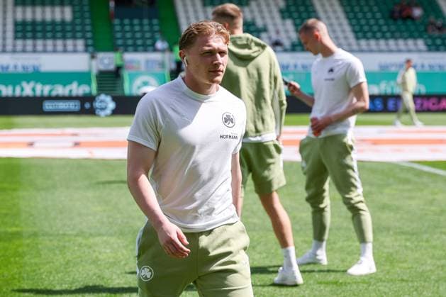 Silas Joel Pruefrock 43 Spvgg Greuther Fuerth , SpVgg Greuther Fuerth vs 1 FC Nuernberg, Fußball, Maenner, 2 Bundesliga, DFL, Saison 2025 2026, 32 Spieltag, Rueckrunde, 03 05 2026 DFB regulations prohibit any use of photographs as image sequences and or quasi video Fuerth Bayern Germany Copyright: xkolbert-press MartinxAgüerax