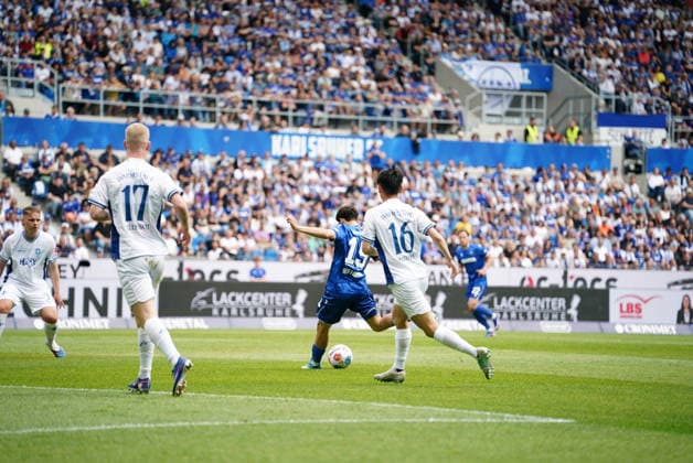 03 05 2026, xdaymx, Soccer 2 Bundesliga, Karlsruher SC SV Darmstadt 98 Goal kick by Louey Ben Farhat Karlsruher SC DFL DFB REGULATIONS PROHIBIT ANY USE OF PHOTOGRAPHS as IMAGE SEQUENCES and or QUASI VIDEO Karlsruhe