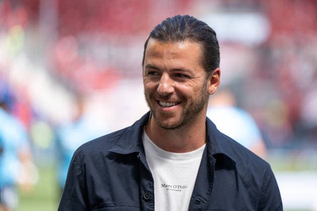 GER, 1 FBL, TSG Hoffenheim vs VfB Stuttgart 02 05 2026, PreZero Arena, Sinsheim, GER, 1 FBL, TSG Hoffenheim vs VfB Stuttgart, pictured Riccardo Basile Sky TV Reporter , nordphotoxGmbHx xMemmler nph00005