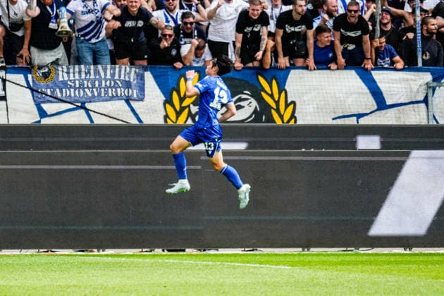 03 05 2026, xdaymx, Soccer 2 Bundesliga, Karlsruher SC SV Darmstadt 98 Shio Fukuda Karlsruher SC cheers after his 2 1 lead goal DFL DFB REGULATIONS PROHIBIT ANY USE OF PHOTOGRAPHS as IMAGE SEQUENCES and or QUASI VIDEO Karlsruhe
