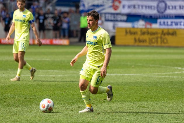 Germany 2 Bundesliga, 32 Matchday, 03 05 2026, Season 2025 2026,1 FC Magdeburg vs Hertha BSC, Avnet Arena Demme Diego Hertha BSC, 6 Copyright: xMichellexLukax