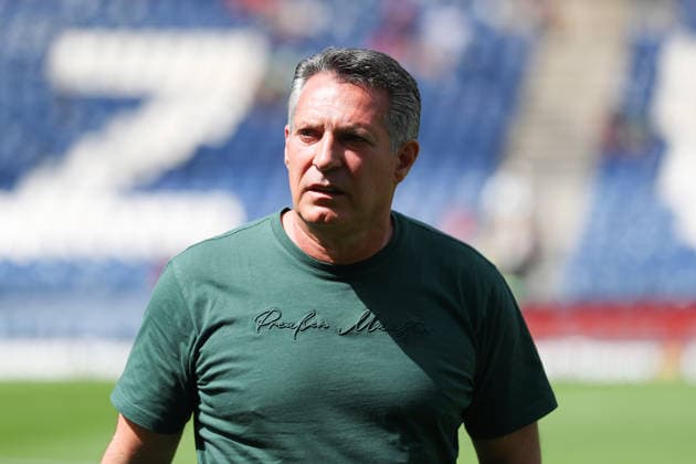 Hannover 96 vs Münster, 2 BL Hannover, 03 05 2026, Soccer Men, 2 BL, Season 2025 2026, Hannover 96 vs Preußen Münster Head Coach Alois Schwartz Münster DFL DFB REGULATIONS PROHIBIT ANY USE OF PHOTOGRAPHS as IMAGE SEQUENCES and or QUASI VIDEO Heinz von Heiden Arena Niedersachsen Germany