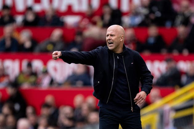 Head Coach of Liverpool, Arne Slot during the Premier League 2025-26 football match between Manchester United, ManU and Liverpool at Old Trafford, Manchester, England (Photo by Will Palmer Sports Press Photo) Copyright: xWillxPalmer SportsxPressxPhotox Sportspressphoto_SPR141117