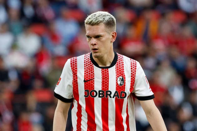 Matthias Ginter SC Freiburg, 28 , Germany, Soccer, 1 Bundesliga, 32 Matchday, 2025 2026, SC Freiburg vs VfL Wolfsburg, 03 05 2026, Freiburg im Breisgau Europa Park Stadium Germany Copyright: xGrantxHubbsx